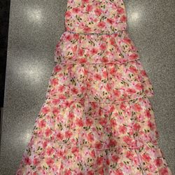 Easter beautiful floral long dress