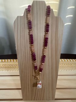 Rondelle Bead Toggle Necklace