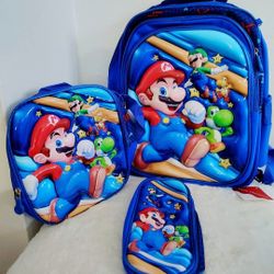 Super Mario 3 Piece Bookbag Set 🎒
