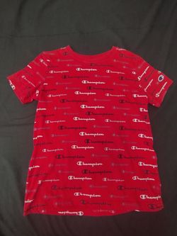 Red CHAMPION Boys Shirt - SMALL
