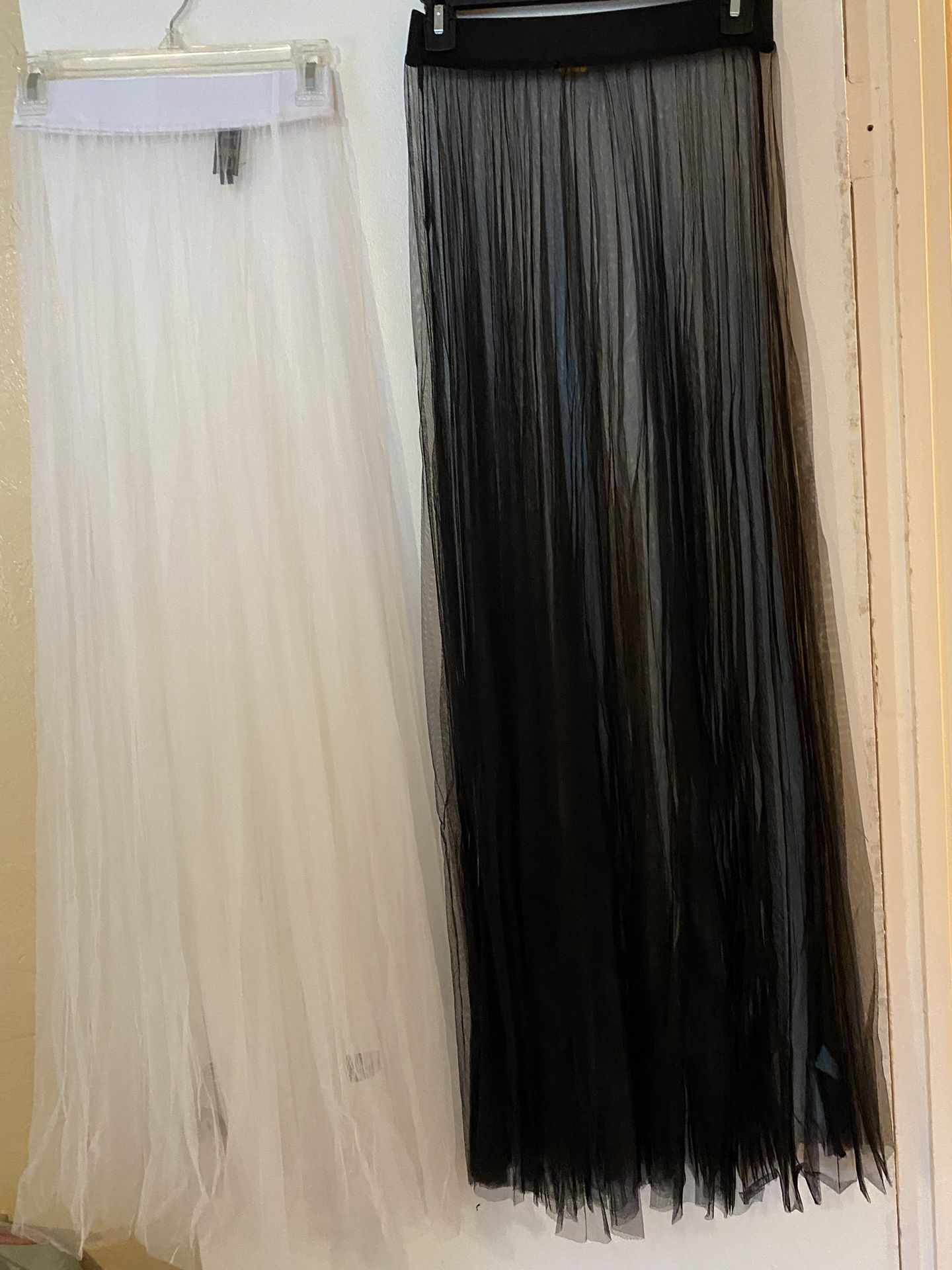 NEW - Women / Girl Mesh Tulle Lace Skirt Petticoat Thin Sarong Long Sheer Underskirt Small Size Only