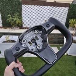 Hansshow Carbon Fiber Yoke Wheel Tesla