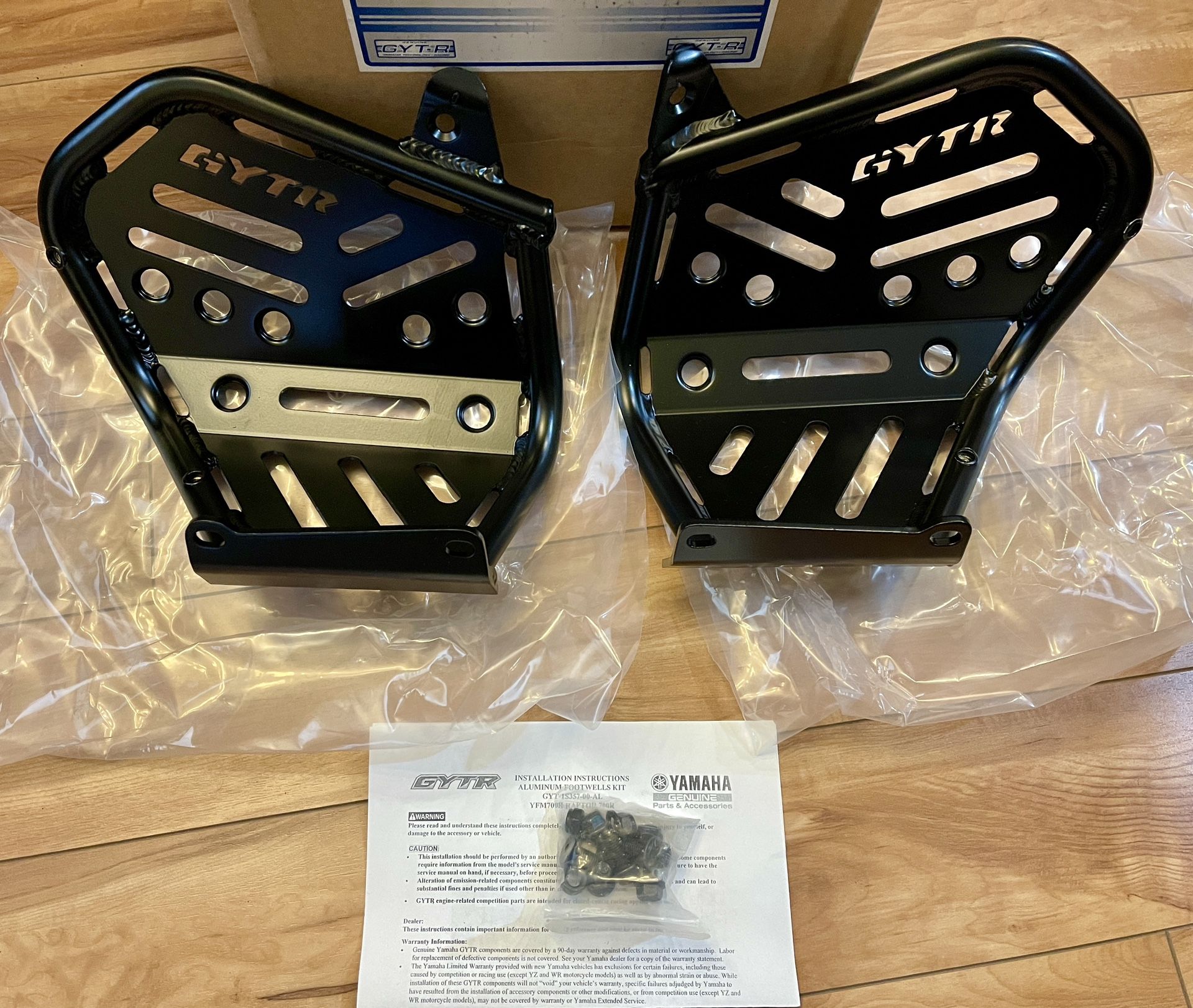 Raptor GYTR 700 700r special edition se heel guards Yamaha atv oem guards