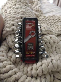 Husky Seven Piece Stubby Wrenches SAE