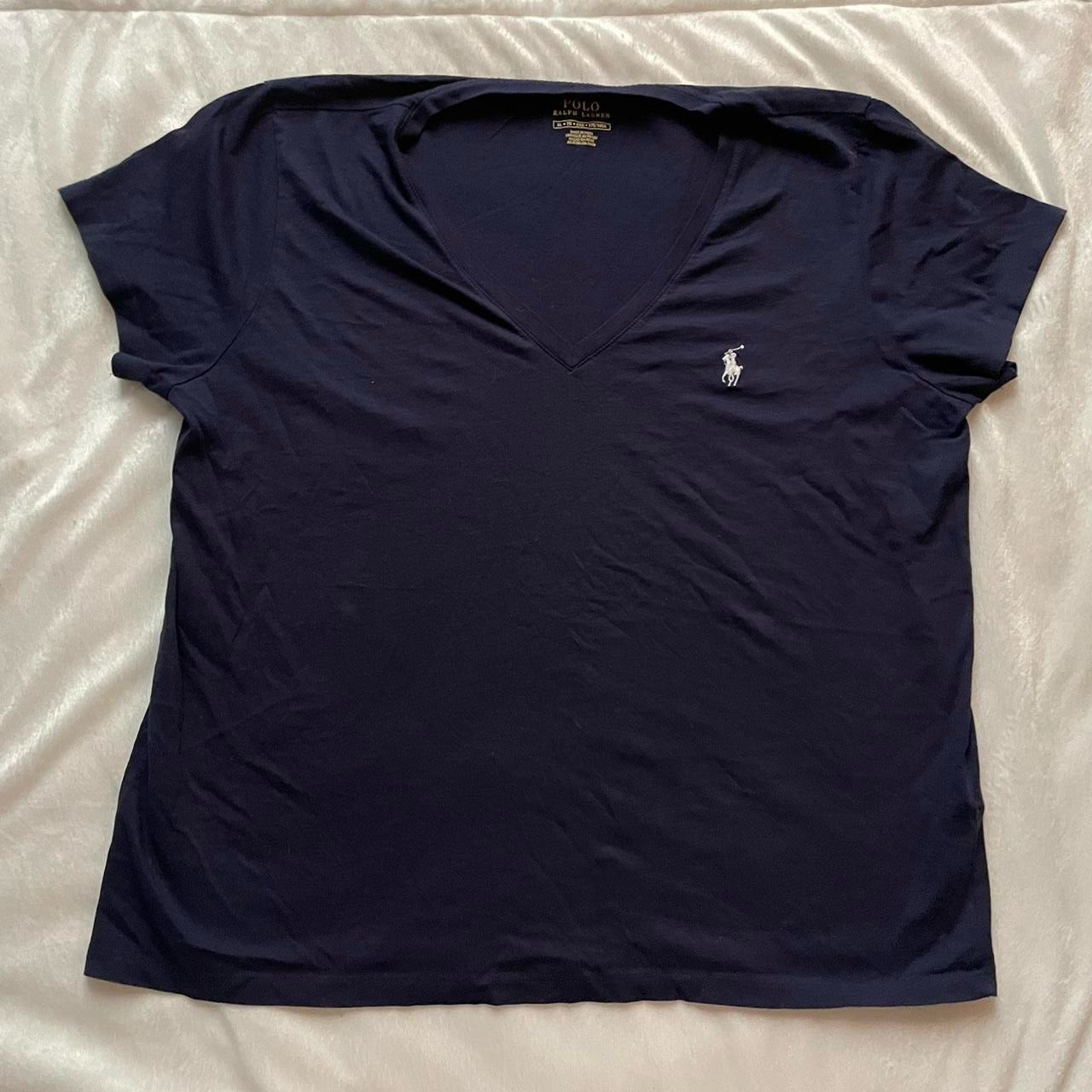 dark blue woman polo shirt