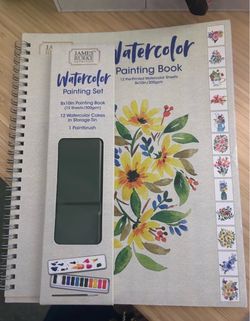 James Burke Watercolor Painting Set & Book