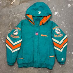 1990s Starter Miami Dolphins Jacket