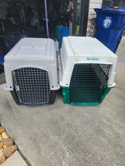 Two Pet Kennels for Medium to Large Dogs