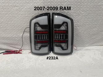 2007 - 2009 Dodge RAM 1500 / 2500 / 3500 Red LED Bar Tail Lights