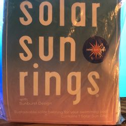 Solar Sun Ring With Sunburst Design