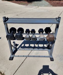 Marcy Weight Bench with Dumbbell Set ( Rack not for sale)
