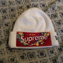 Supreme x Skittles White Beanie