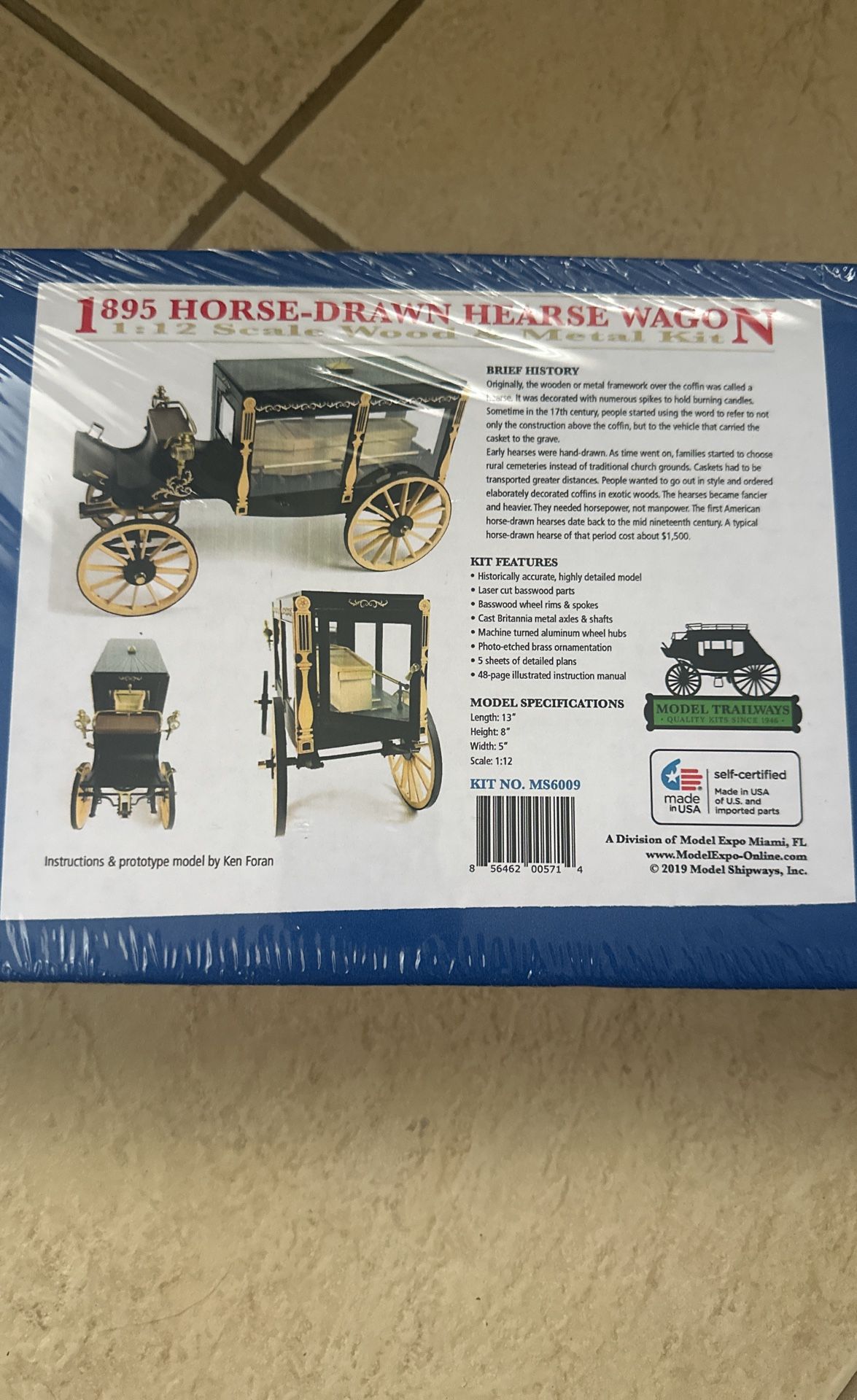 1895 Horse-Drawn Hearse Wagon