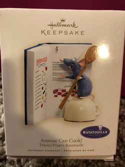 Hallmark Ornament Anyone Can Cook Ratatouille Pixar Disney
