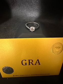 925 sterling silver moissanite ring