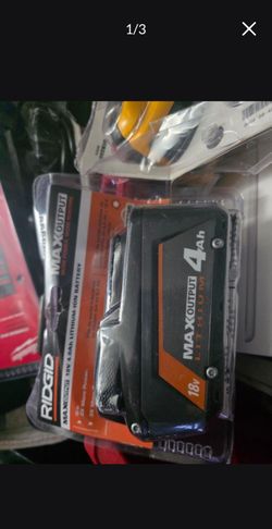 Ridgid  18V 4.0 Ah MAX Output Lithium-Ion Battery