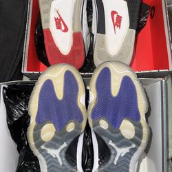 Jordan 11 and what the 4 size 9.5us worn