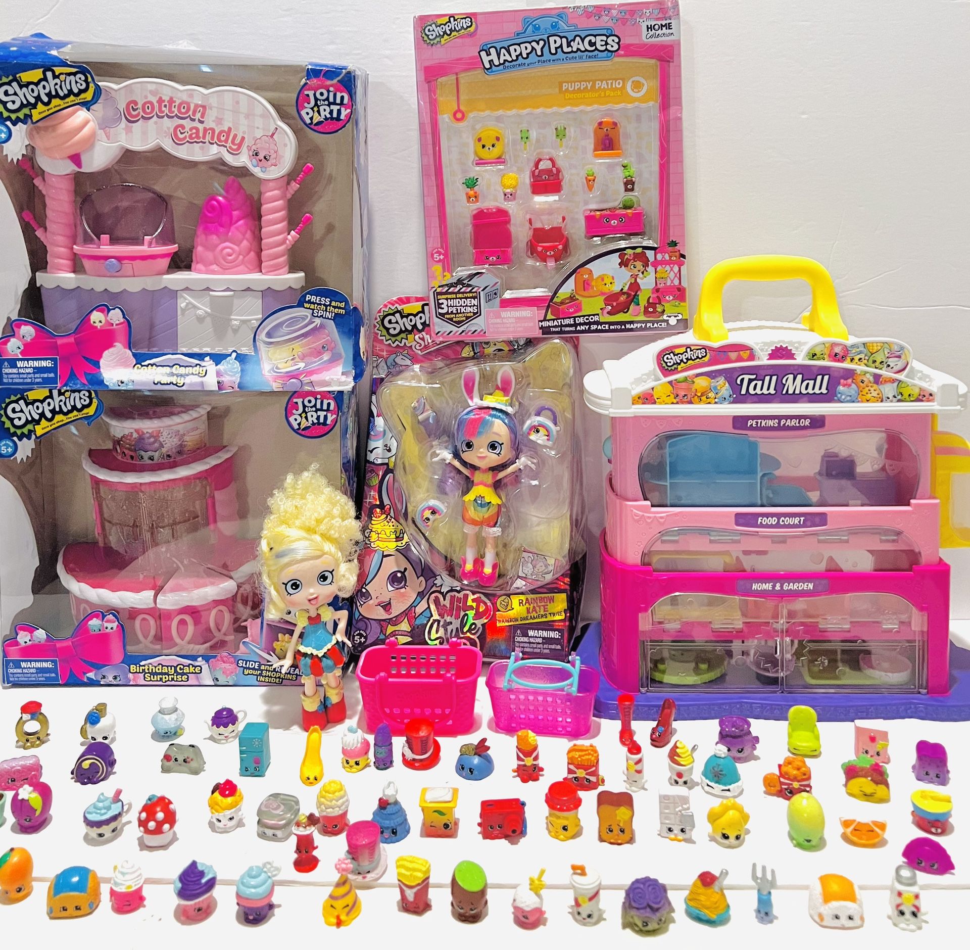 Shopkins Mixed Of Toys: Happy Place, Join Party, Tall Mall, Wild Style & Figures
