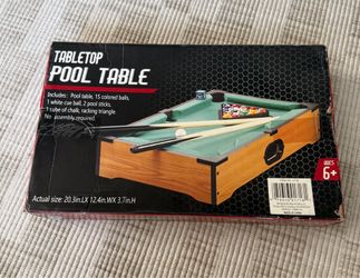 Table Top Pool Table