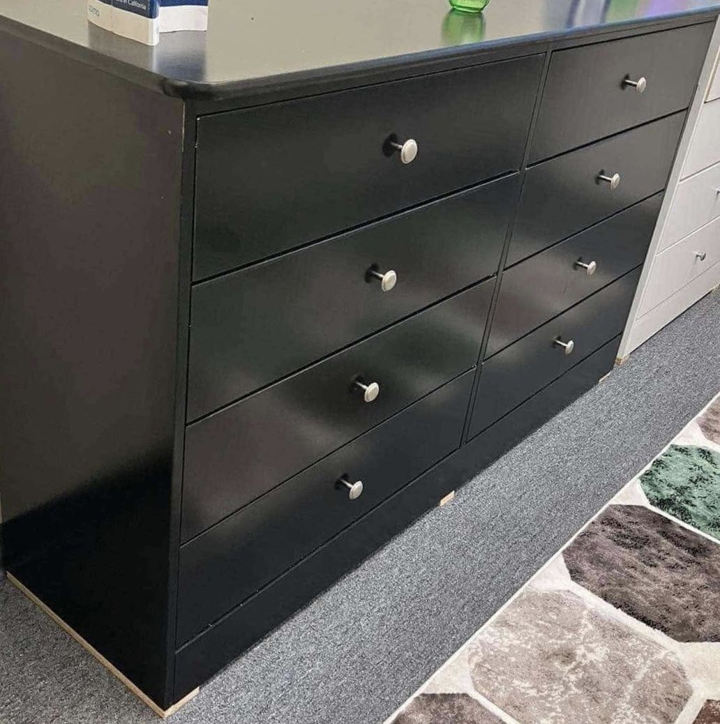 8. Drawer Black Dresser
