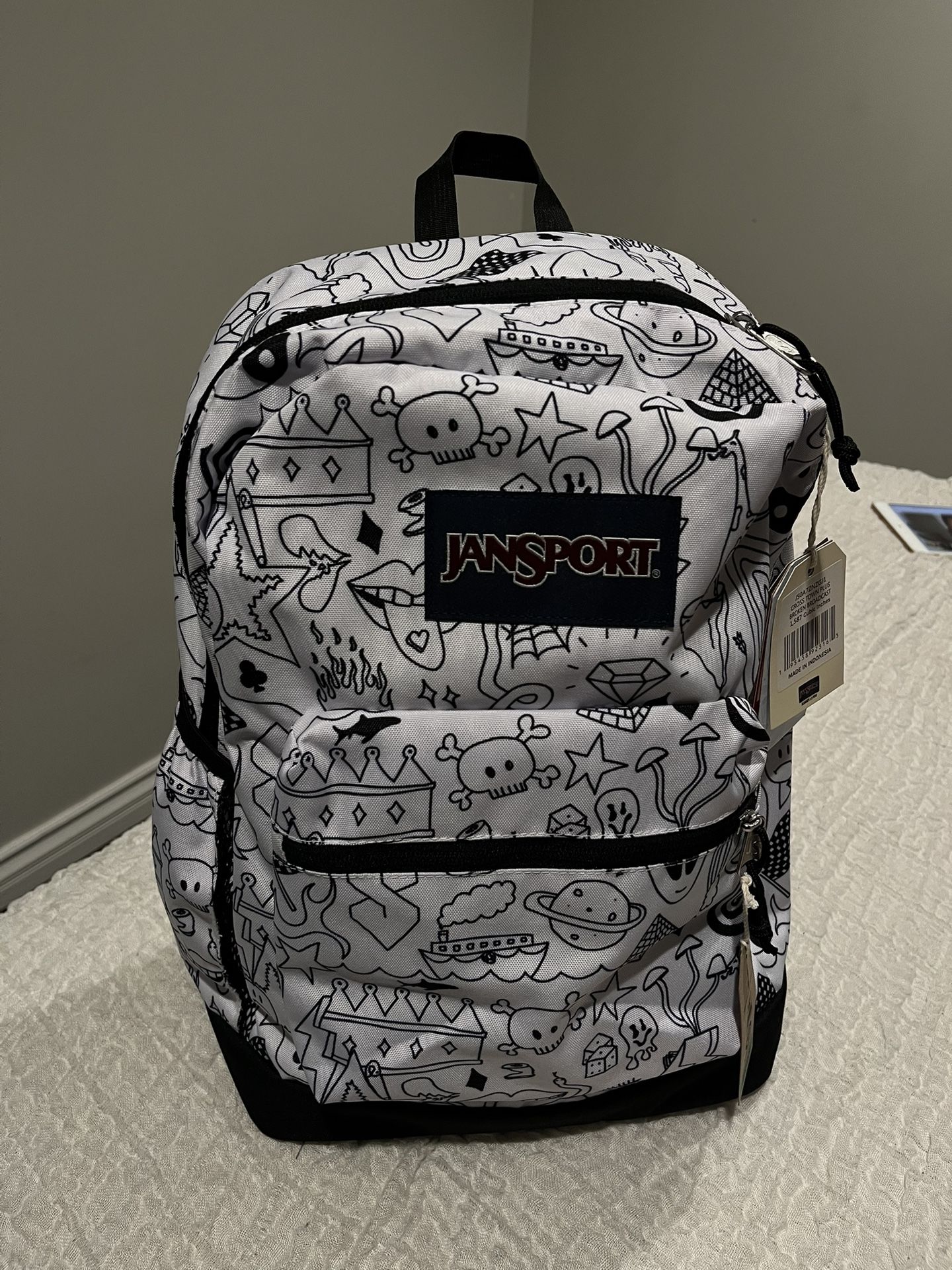 Patterned Jansport Backpack