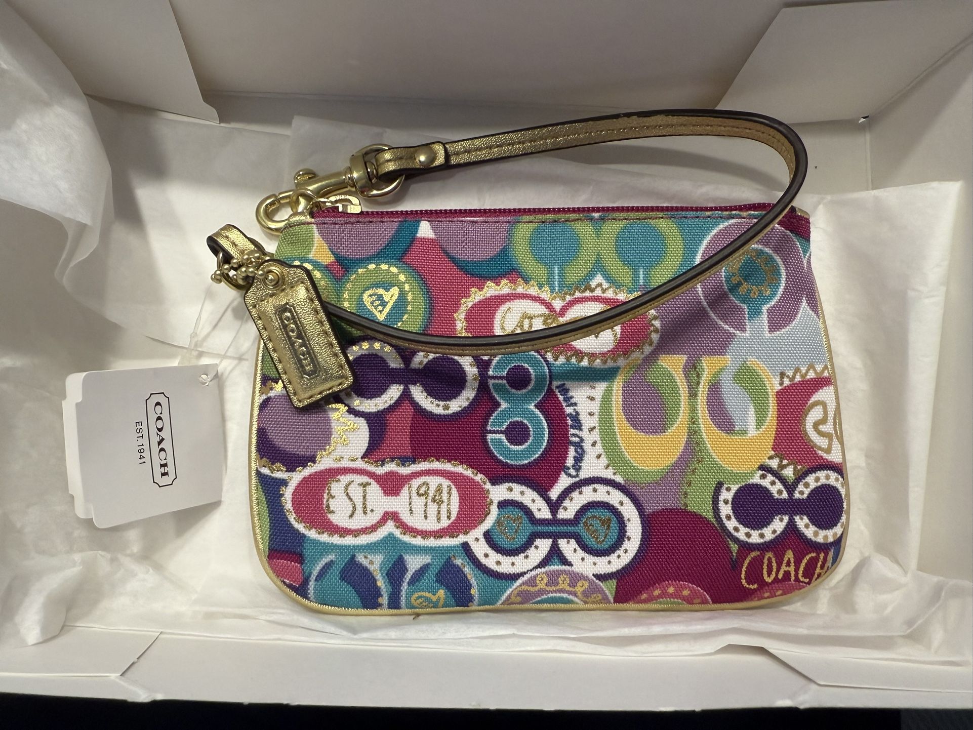 Coach - Colorful Wristlet - New With Tag