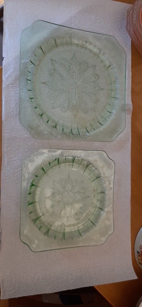 Madrid Green  by Federal Glass. Depression Glass