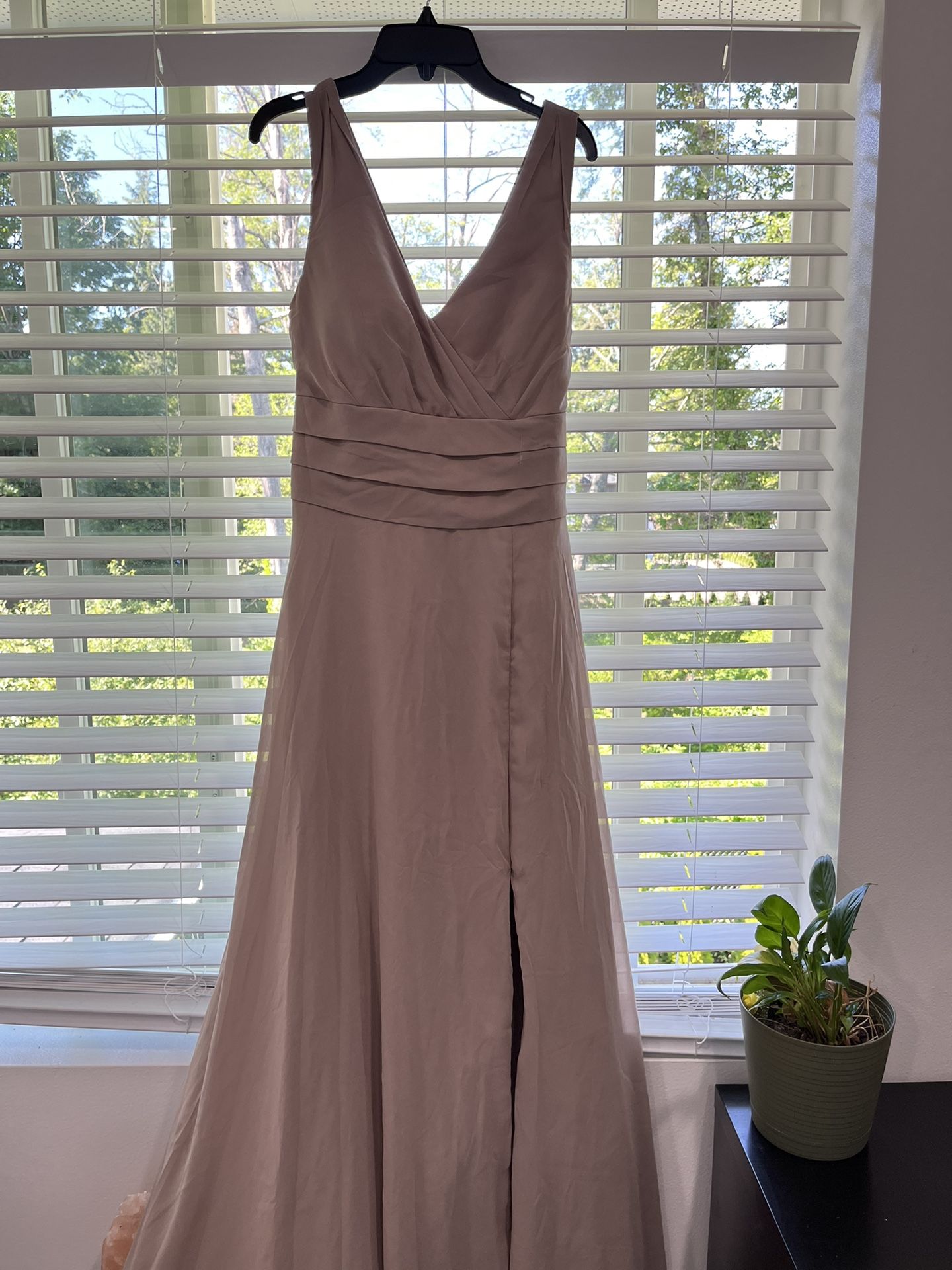 Taupe Blush Bridesmaids Dress