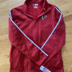 Atlanta Falcons NFL Jacket Red Medium Adult New NWT Football Long Sleeve United 