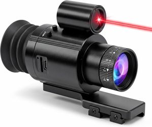 Night Vision Monocular, 4K Digital Night Vision Scope with 850nm IR Illuminator, 4X Zoom, 1080P Video Recording, 2000mAh Rechargeable Battery, Portabl