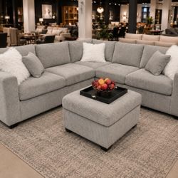 Sectional Sofa With Ottoman 