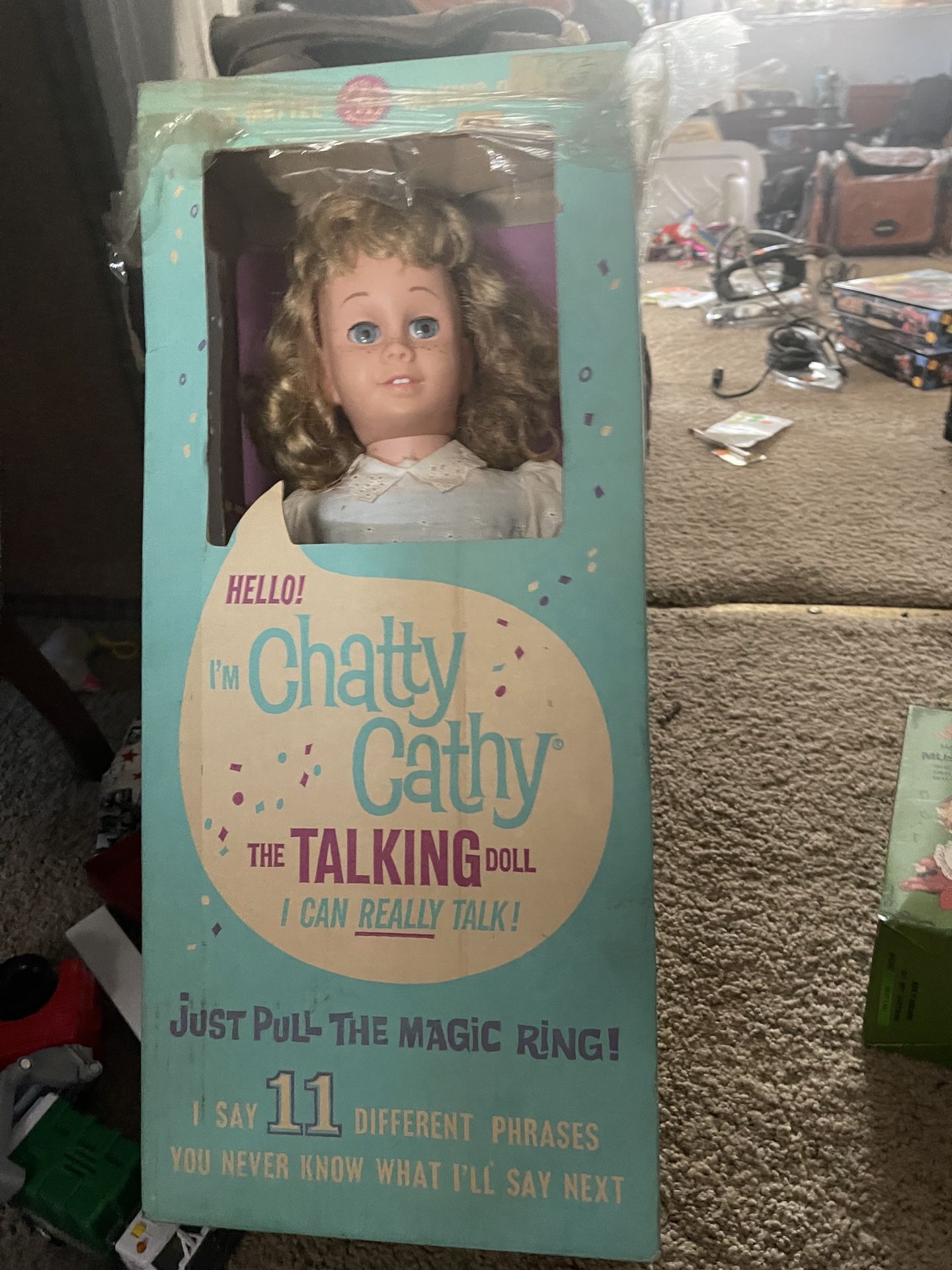 Mattel 1961 Original Chatty Cathy In Original Box