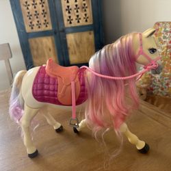 Equestrian Barbie And Horse