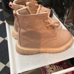 Pink Cute Boots For Girls 