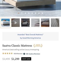 Saatva Classic  Mattress 50% OFF