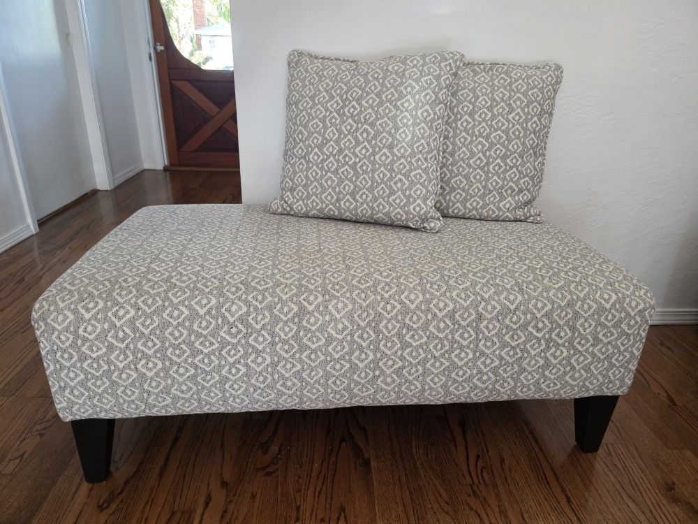 Ottoman and Matching Pillows