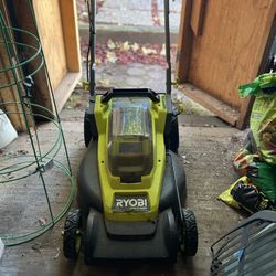 Ryobe Lawnmower,  Trimmer,  And Leaf Blower 