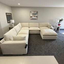 Elyza Linen 5-Piece Sectional