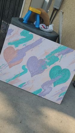 Girls heart painting