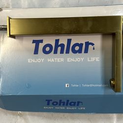 Tall Bathroom Faucet - Brushed Gold