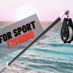 NEW! XD Poseidon’s 7′ black fiberglass Dredge Boom for sport fishing boats