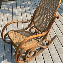 Vintage Thonet Bentwood Style Rocking Chair