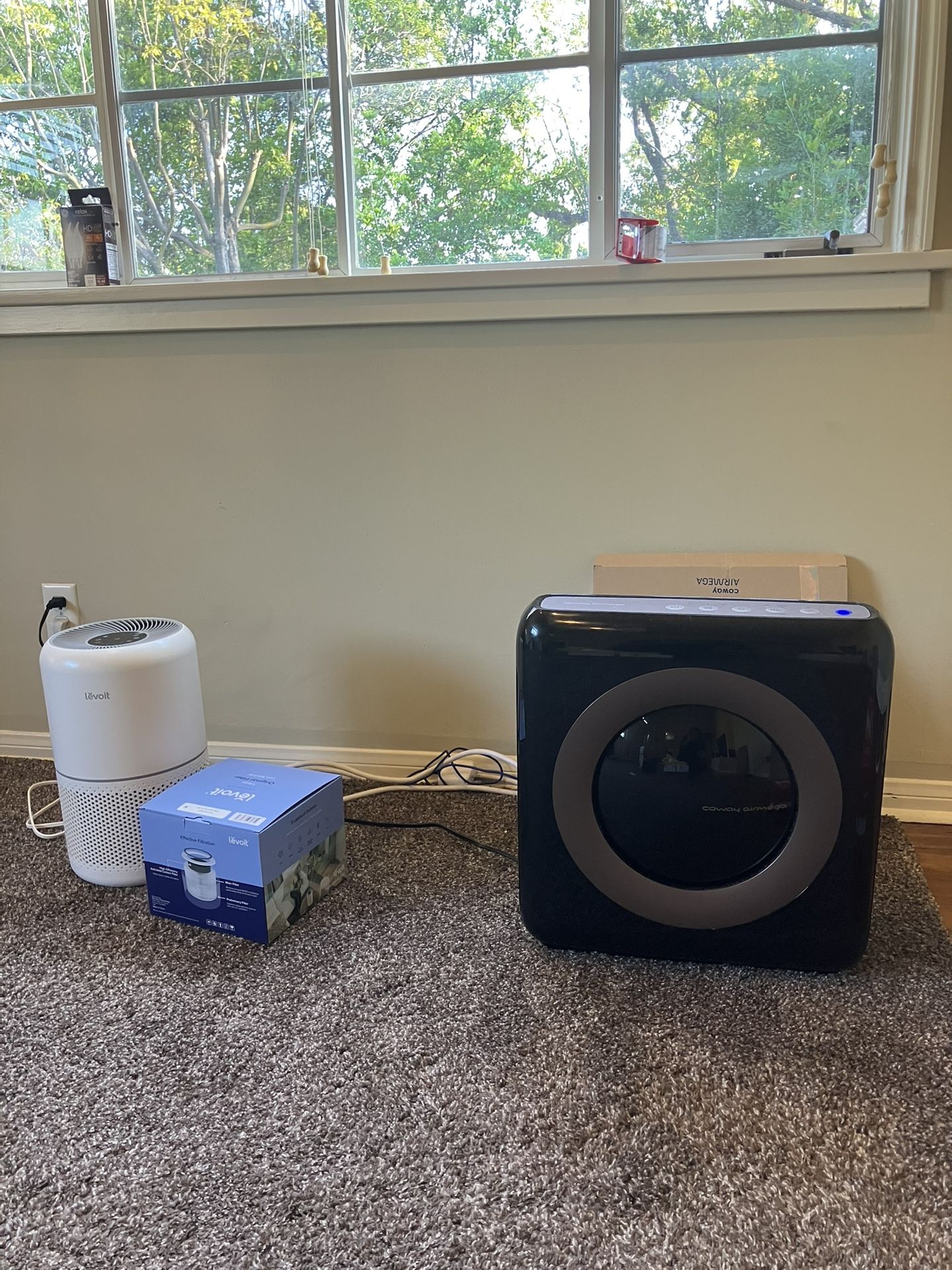 Coway Mega Air Purifier And Levoit Air Purifier