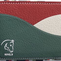 Serel's Wallet for Men Minimalist Bifold Slim Front Pocket Magic Wallet for 6 Cards Genuine Leather Handmade Card and Cash Holder Wallet for Men