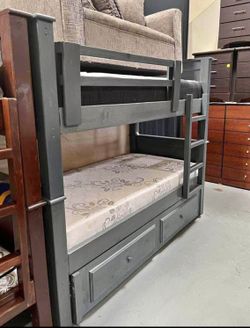 Triple Bunk Bed With Mattress Included  