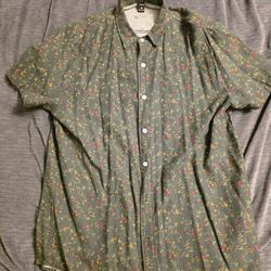 Floral Button Down Shirt XL