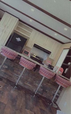 Pink barstools