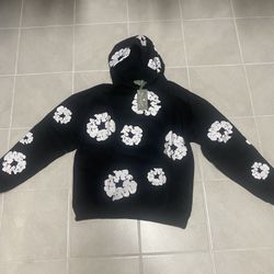 Large Denim Tears Black Hoodie