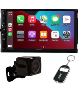 Jensen CAR723W 7" Double-DIN Digital Multimedia Receiver with Wireless Android Auto, Apple CarPlay a