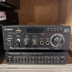 Daakro A K45 Stereo Amplifier w/ USB/SD/MMC/FM/BT/LED Display